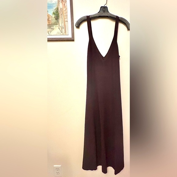A.L.C. Ribbed Tank Dress in Chocolate Brown. Size XL $495 - Picture 8 of 10